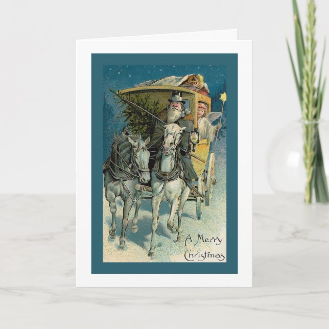 Festividades Cartão de Natal "Stagecoach" (Frente)