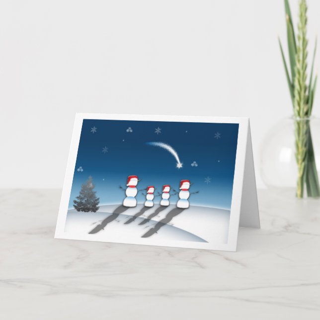 Festividades Cartão de Natal Starry Night (Frente)