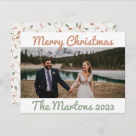 Festividades Cartão de Natal String de Luzes