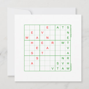 Festividades Cartão de Natal Sudoku - Vimos uma estrela