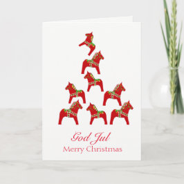 Festividades Cartão de Natal Sueco Americano