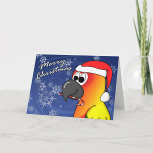 Festividades Cartão de Natal Sun Conure