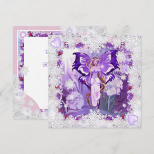Festividades cartão de natal Sun Fairy e snowflakes