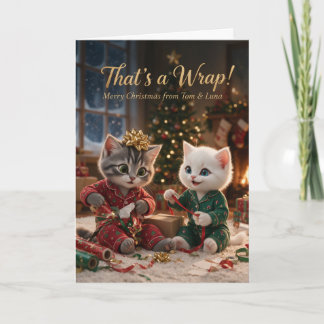 Festividades Cartão de Natal Tom & Luna That's a Wrap