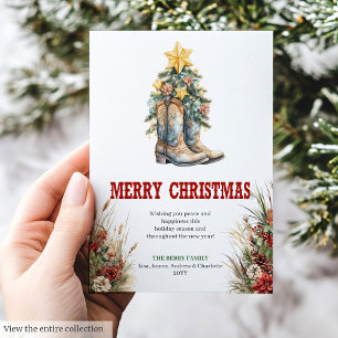Festividades Cartão de Natal tradicional ocidental