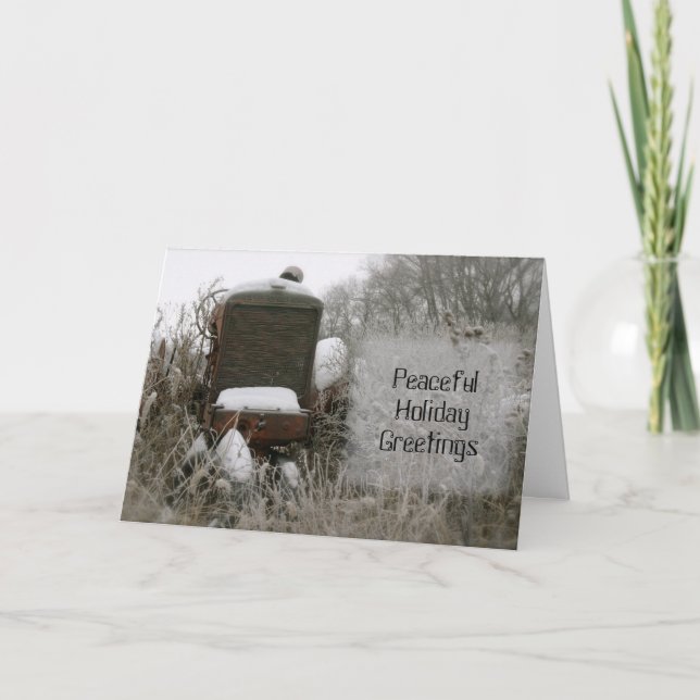 Festividades Cartão de Natal Trator: Pacote (Frente)