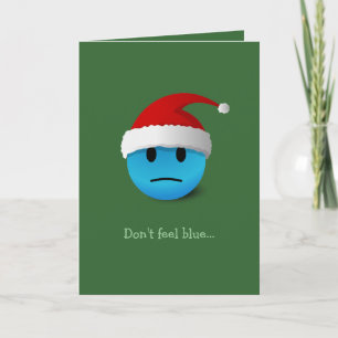 Festividades Cartão de Natal Triste / Feliz