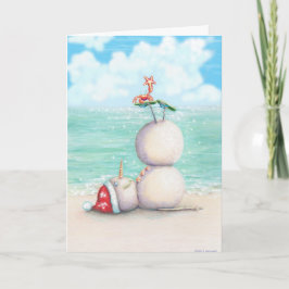 Festividades Cartão de Natal Tropical Yoga