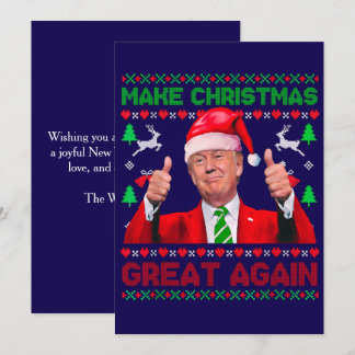 Festividades Cartão de Natal Trump, Faça Excelente De Natal Nov
