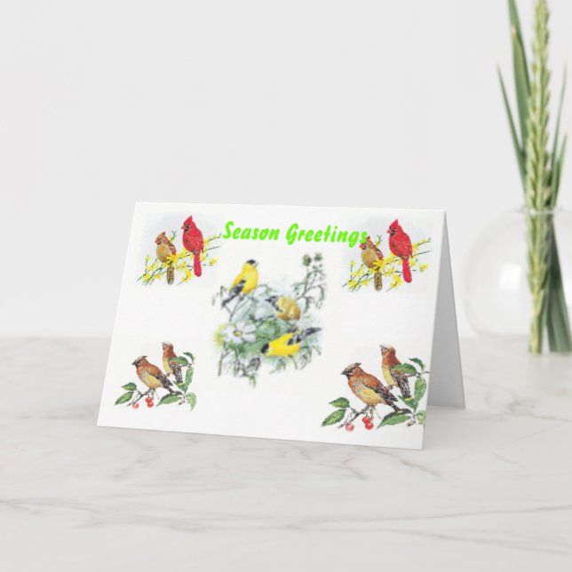 Festividades Cartão de Natal vazio (Frente)