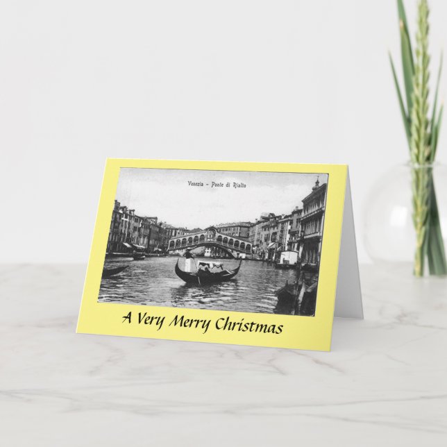Festividades Cartão de Natal - Veneza (Frente)