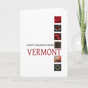 Festividades Cartão de Natal Vermont, específico do Estado