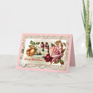 Festividades Cartão de Natal Victoriana