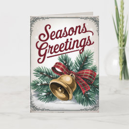 Festividades Cartão de Natal Vintage EDITABLE