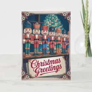 Festividades Cartão de Natal Vintage EDITABLE