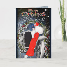 Festividades Cartão de Natal Vintage Fashion