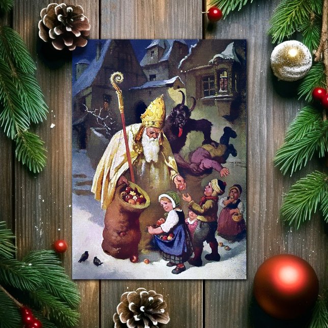 Festividades Cartão de Natal Vintage Krampus (Criador carregado)