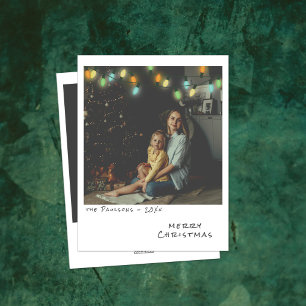 Festividades Cartão de Natal Vintage - Luzes multicoloridas
