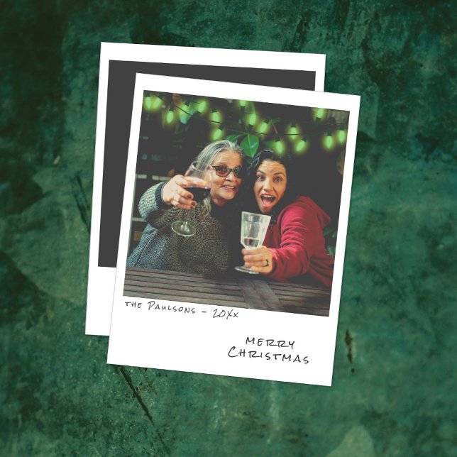 Festividades Cartão de Natal Vintage - Luzes Verdes (Criador carregado)