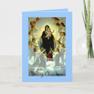 Festividades Cartão de Natal Vintage Madonna