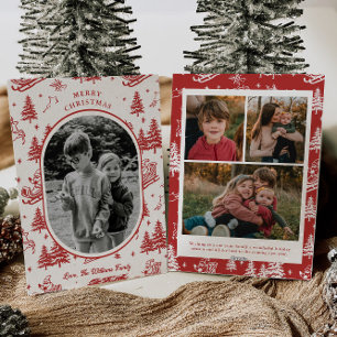 Festividades Cartão de Natal Vintage Photo