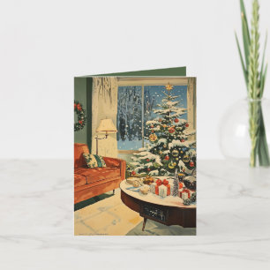 Festividades Cartão de Natal Vintage Retro
