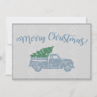 Festividades Cartão de Natal Vintage Truck