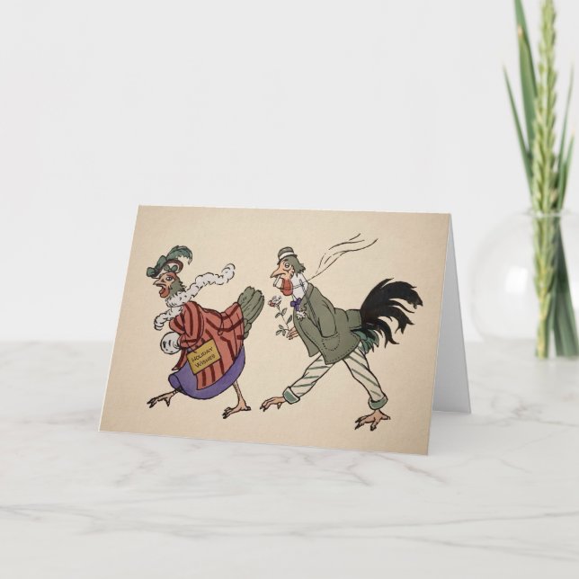 Festividades Cartão de Natal Vintage Vitoriian Birds (Frente)