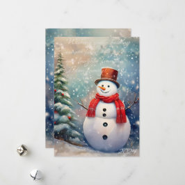 Festividades Cartão de Natal Wonderland de inverno