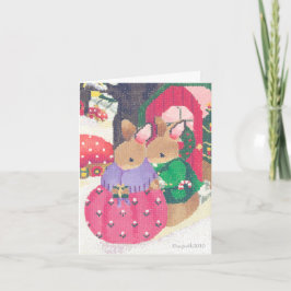 Festividades Cartão de Natal Woodland