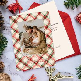 Festividades Cartão de Natal Xadrez com Foto