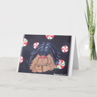 Festividades Cartão de Natal Yorkshire Terrier