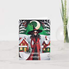 Festividades Cartão de Natal Yuletide Personalizável