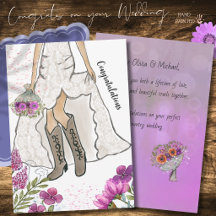 Cartão de Noivado de Botas de Cowgirl Country West