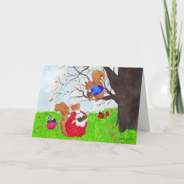 Festividades cartão de novembro (Frente)