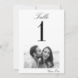 Festividades Cartão de Número de Tabela de Casamento de Momento