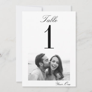 Festividades Cartão de Número de Tabela de Casamento de Momento