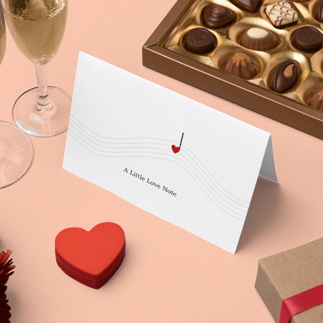 Festividades Cartão de Ocasião com Nota de Amor Horizontal (Criador carregado)