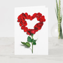 Festividades Cartão de Ocasião Especial do Coração rosa vermelh