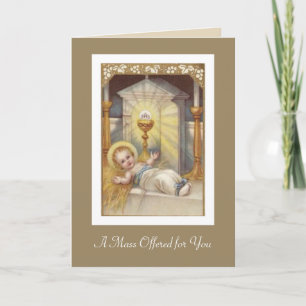 Festividades Cartão de Oferta de Missa Católica