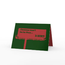 Cartão de Outdoor de Natal engraçado