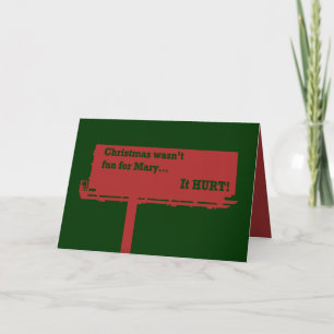 Festividades Cartão de Outdoor de Natal engraçado