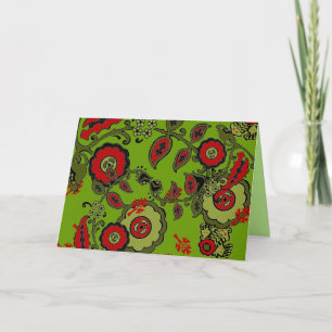 Festividades Cartão de Paisley do Natal