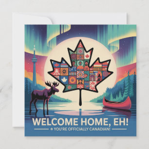 Festividades cartão de parabéns de cidadania canadiana