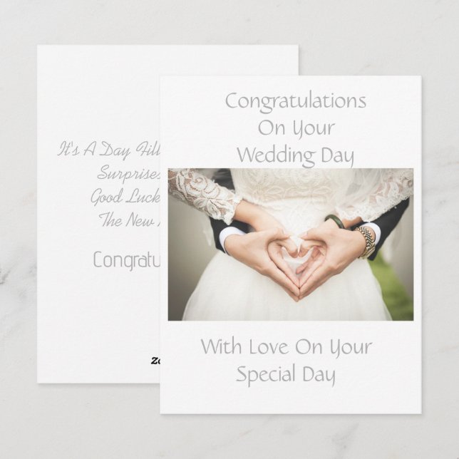 Festividades Cartão de Parabéns Personalizados Elegante (Frente/Verso)