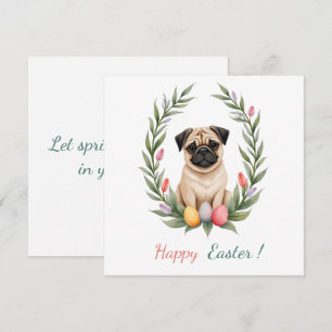Festividades Cartão de páscoa com a fotografia de um cão