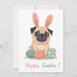 Festividades Cartão de páscoa com a fotografia de um cão