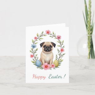 Festividades Cartão de páscoa com a fotografia de um cão