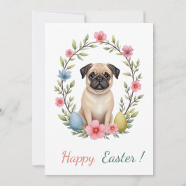 Festividades Cartão de páscoa com a fotografia de um cão