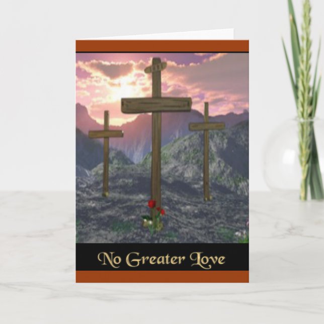 Festividades cartão de páscoa cristão (Frente)